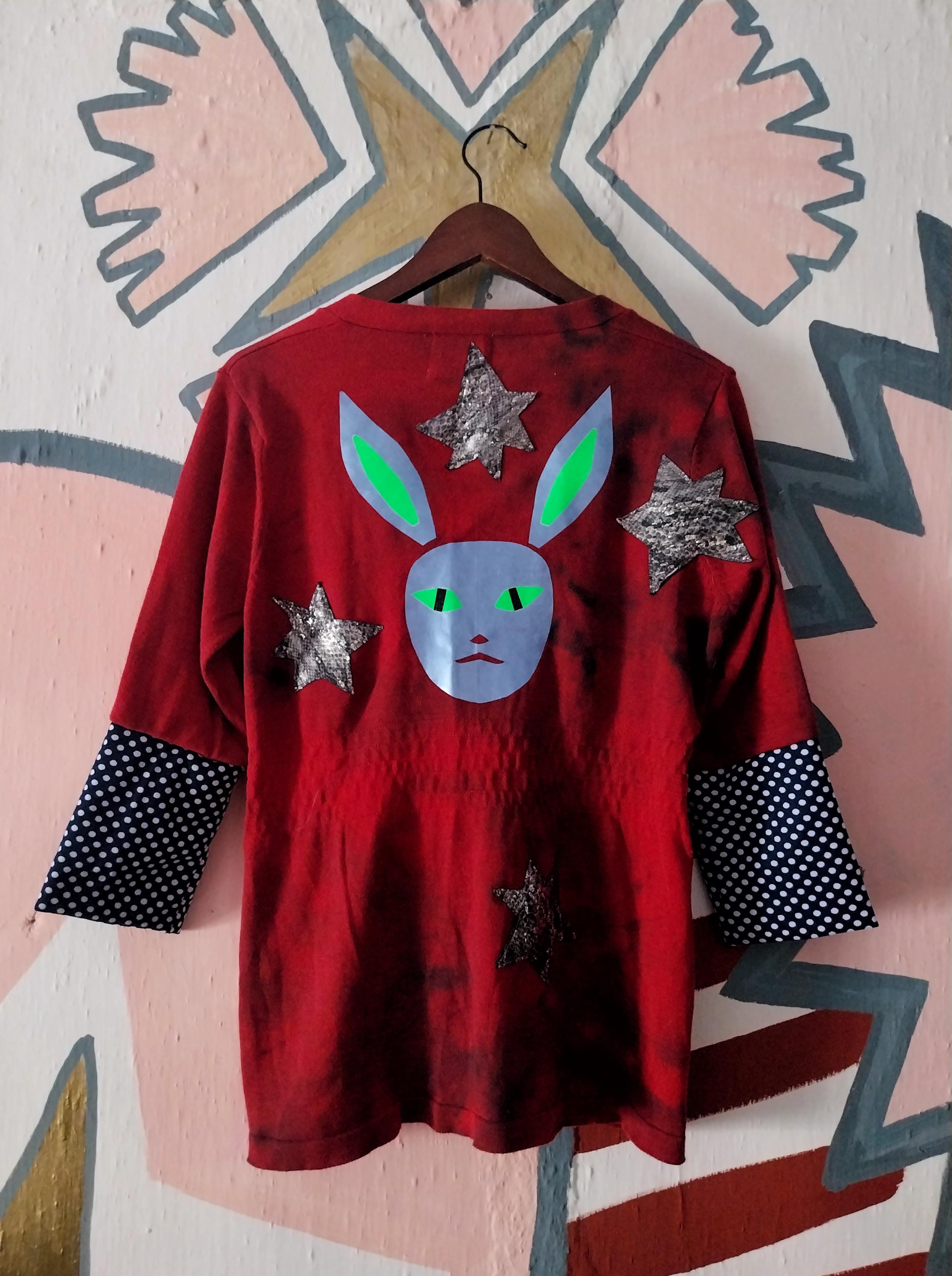 Blue Bunny Upcycled Cardigan