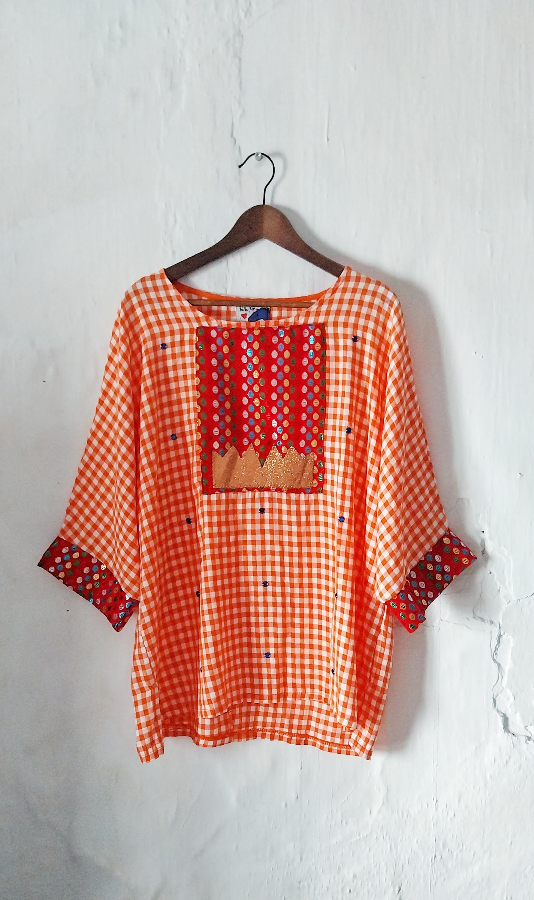 Orange Tablecloth Shirt