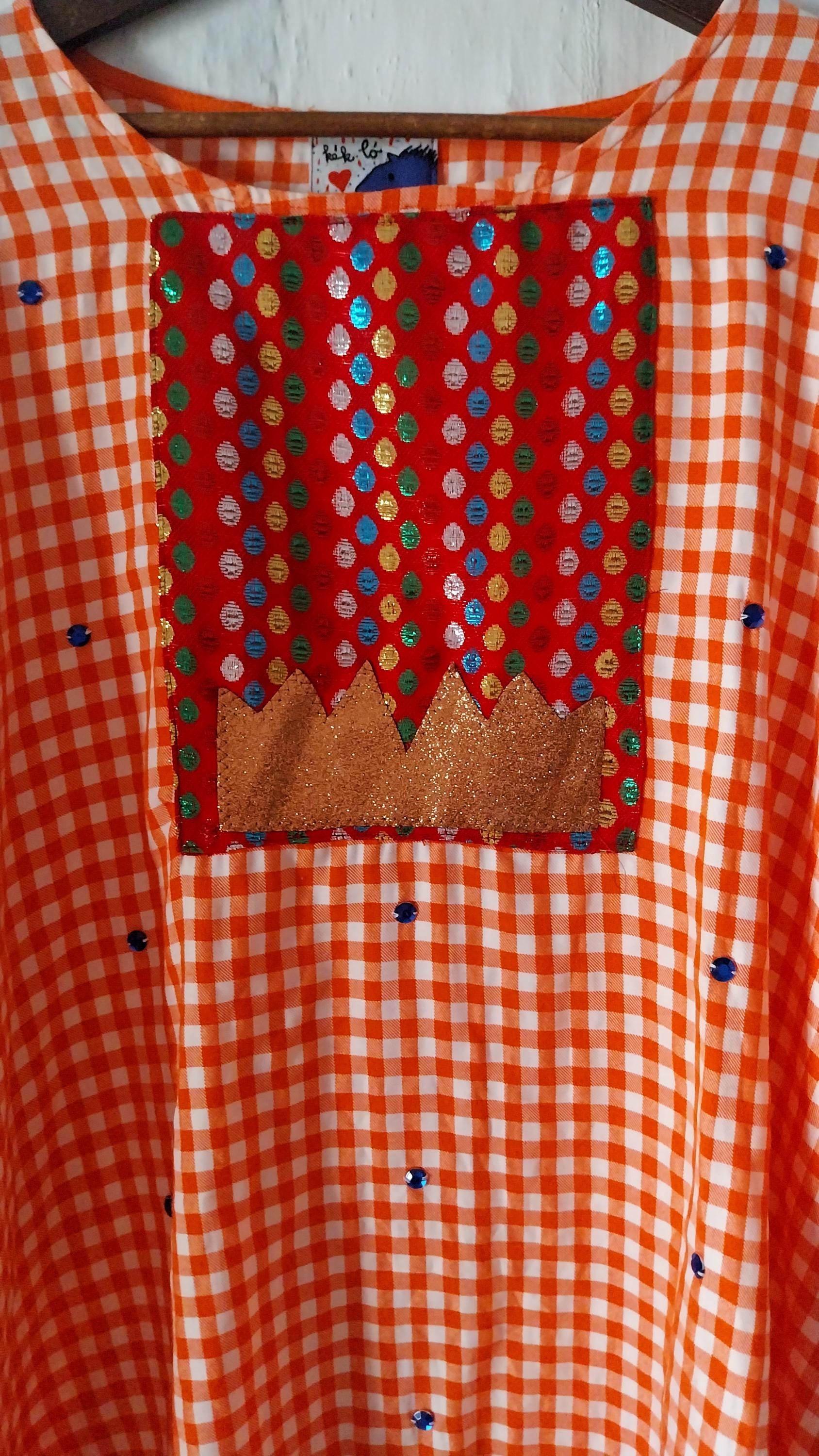 Orange Tablecloth Shirt