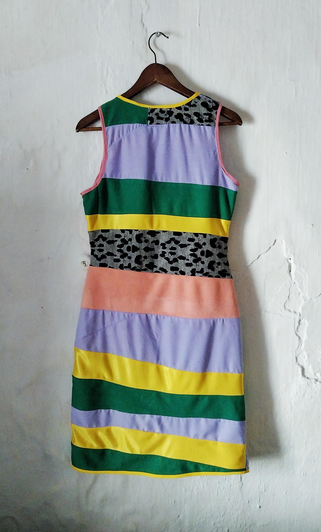 Pink Green Yellow Dress