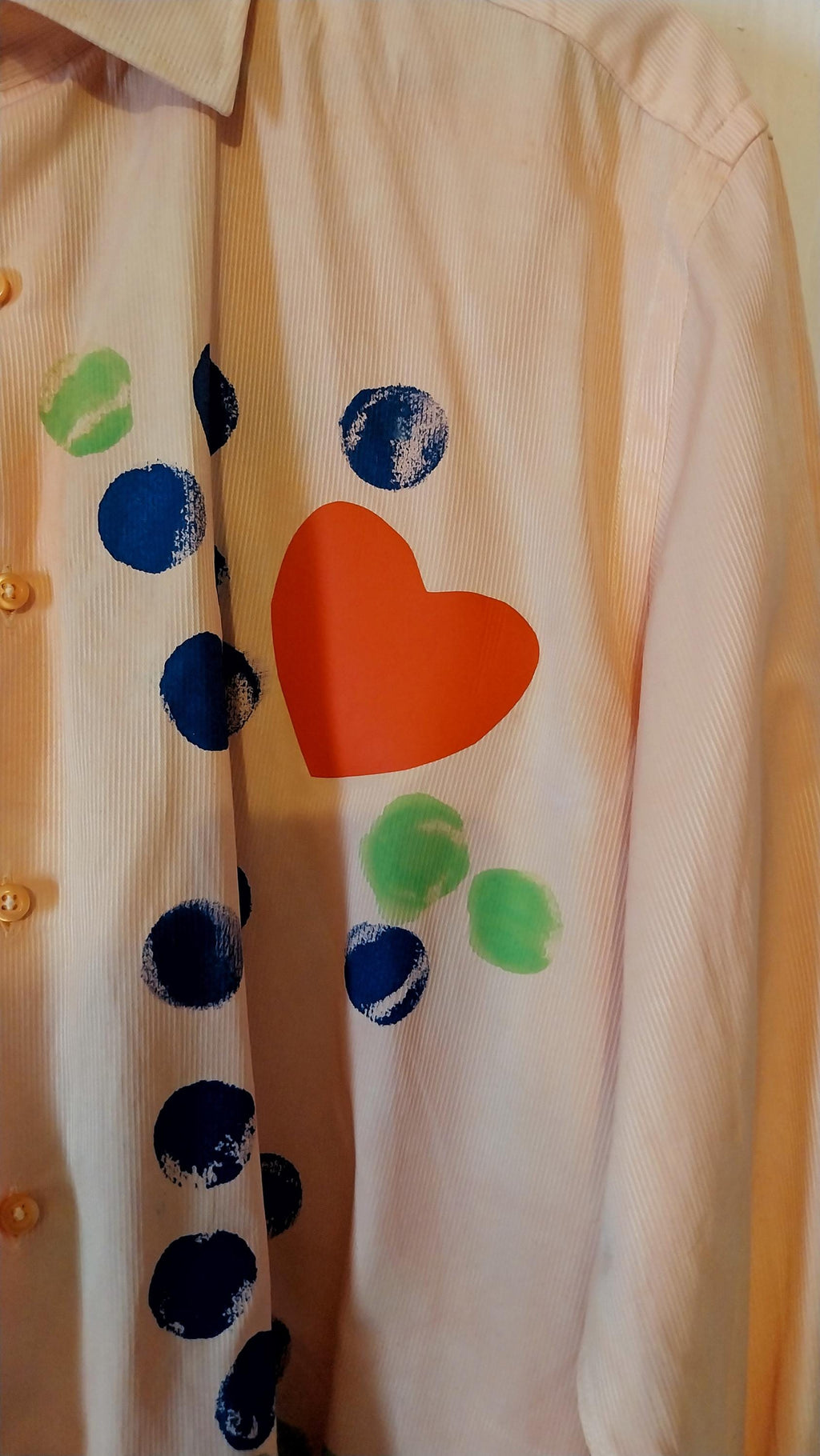 Tiger Upcycled Painted Shirt