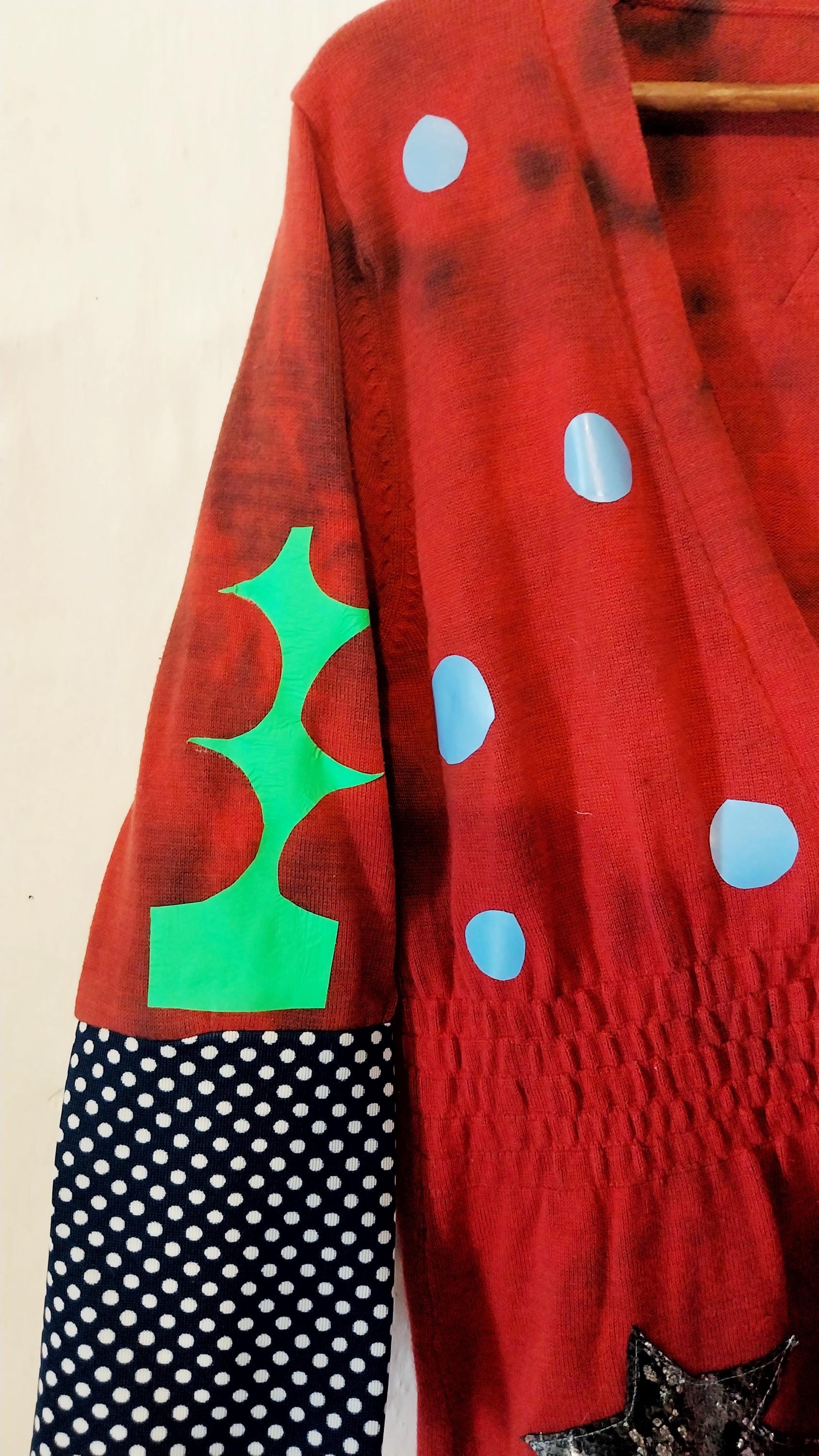 Blue Bunny Upcycled Cardigan