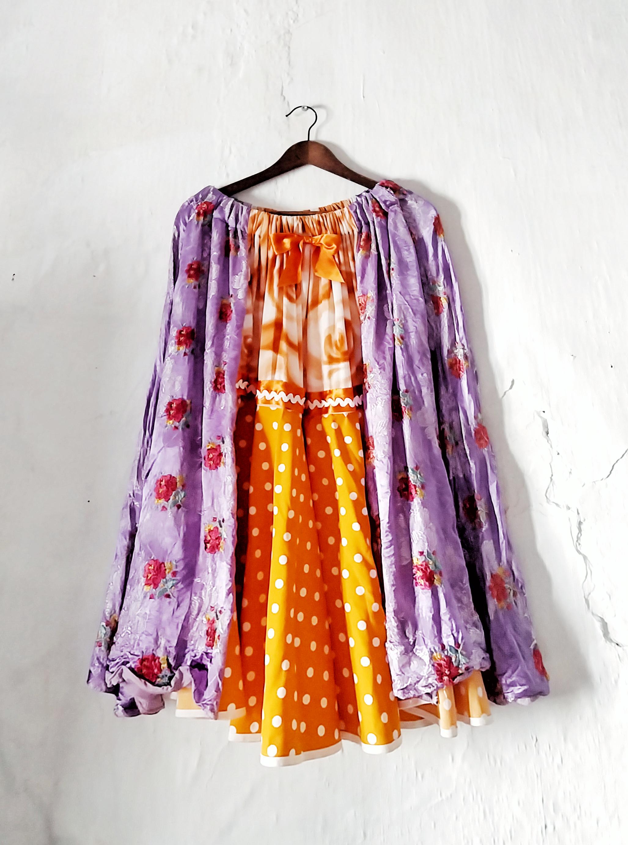 Orange Violet Skirt