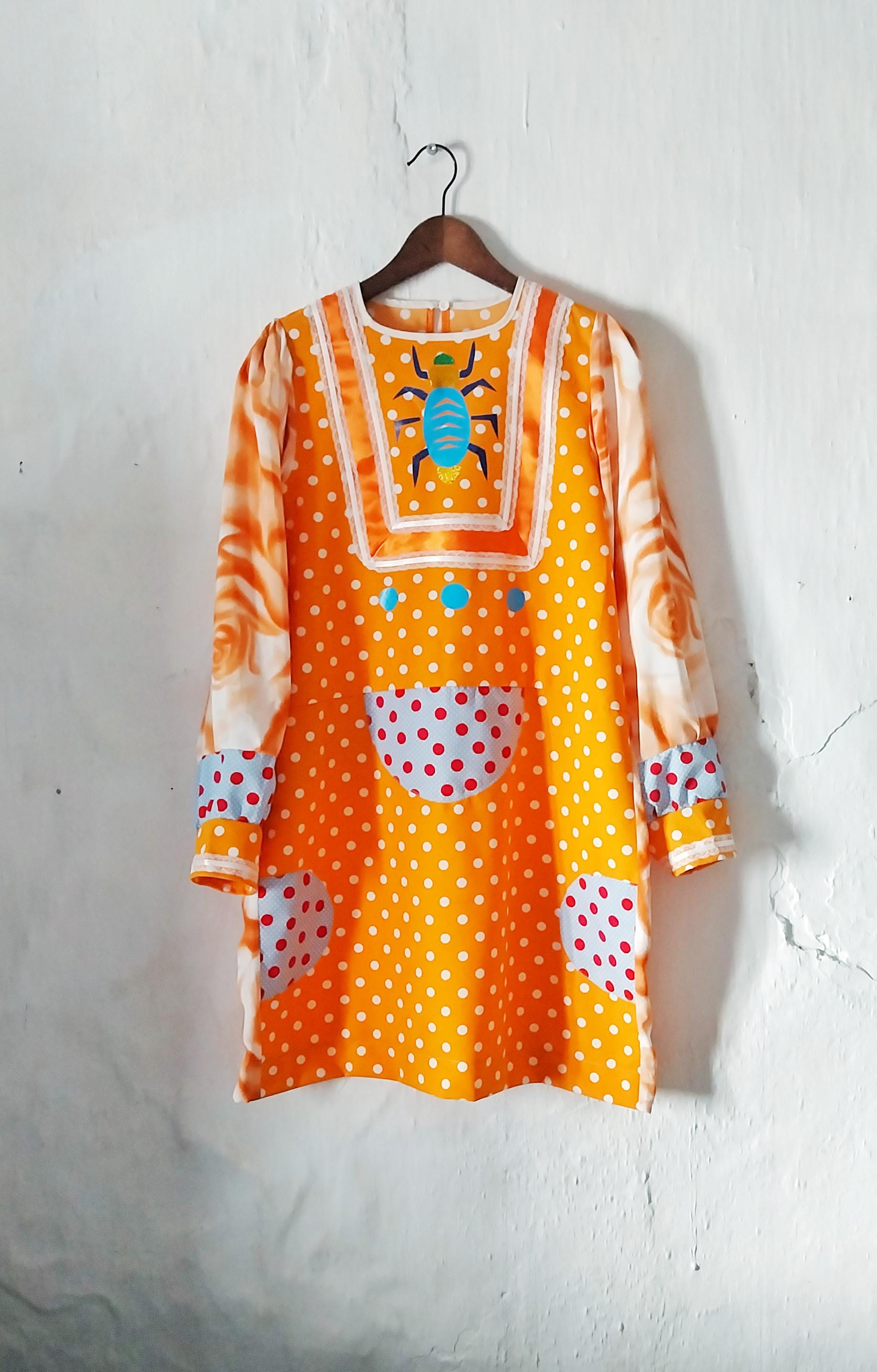 Orange Retro Dress