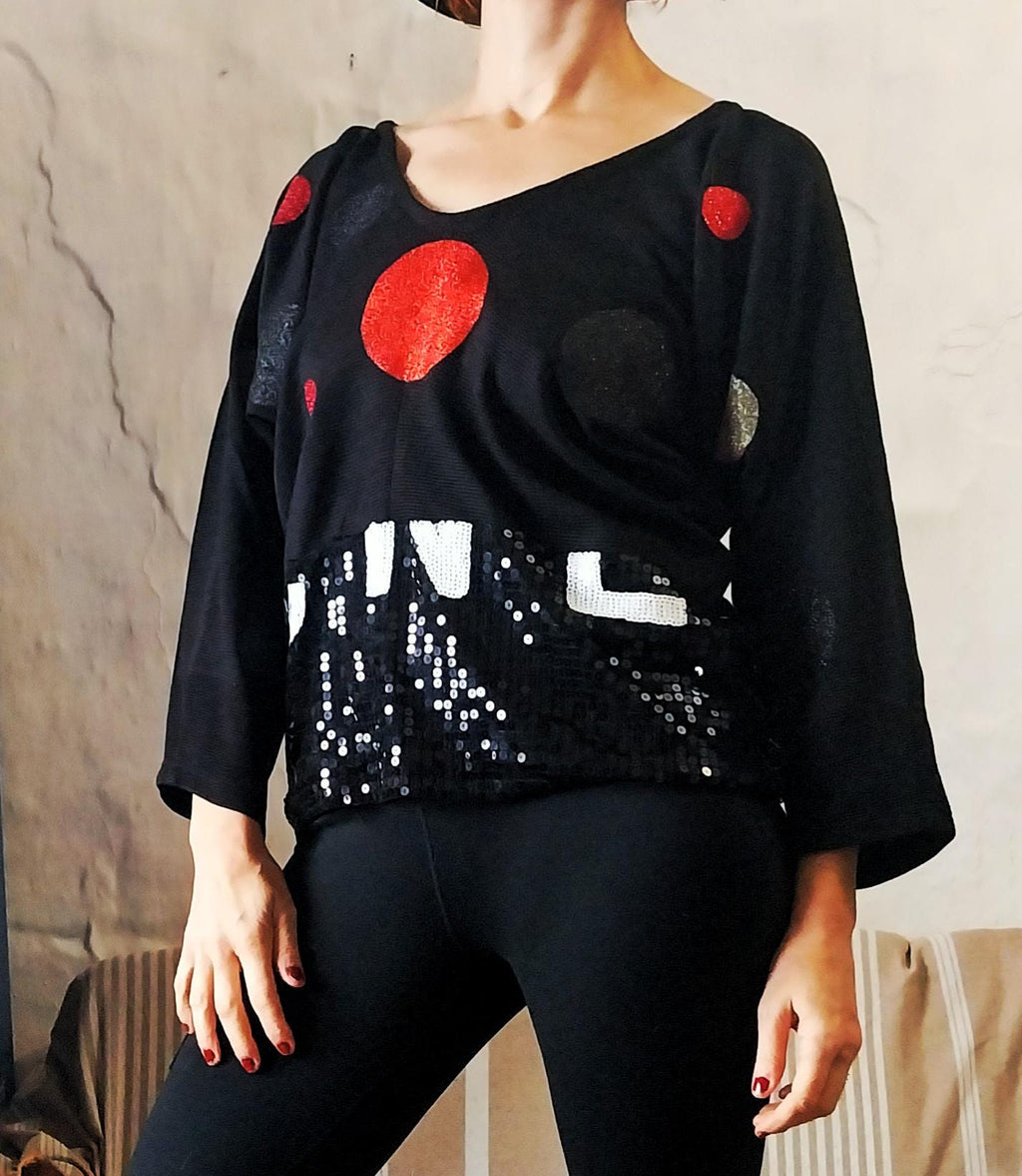 Black Glitter Shirt