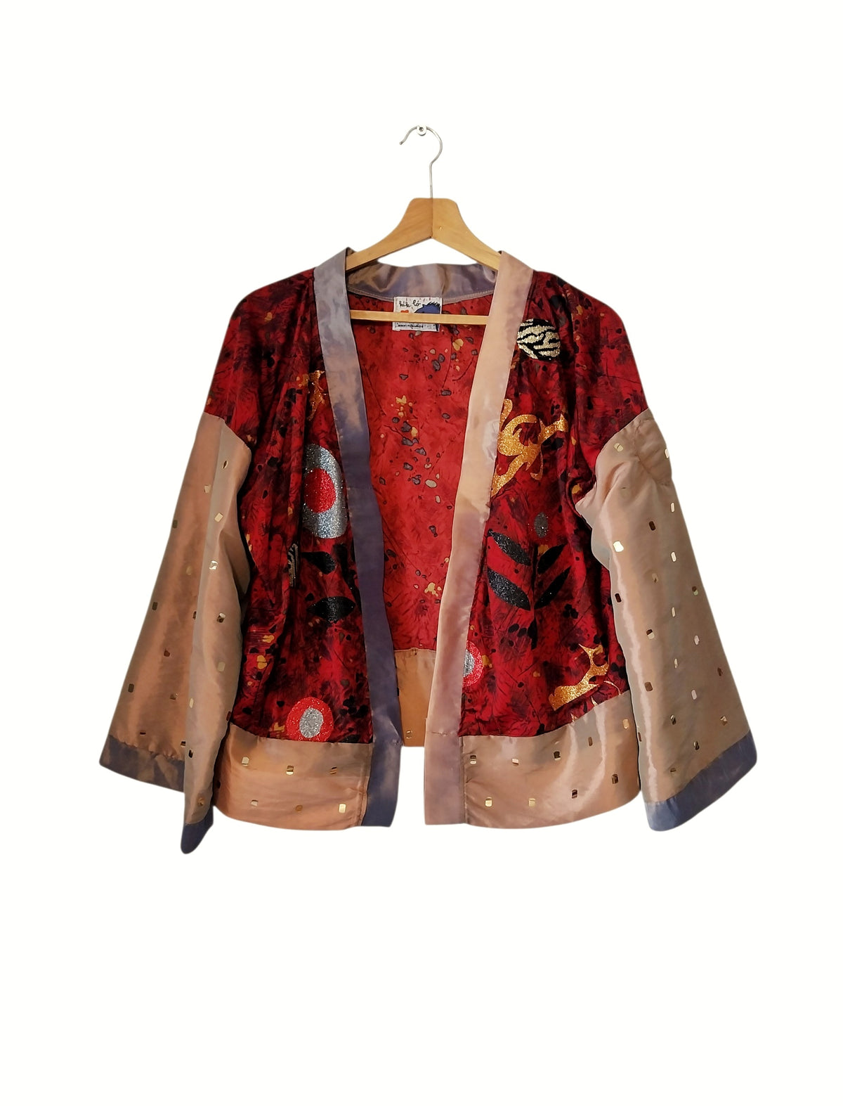 Burgundy Golden Bunny Kimono